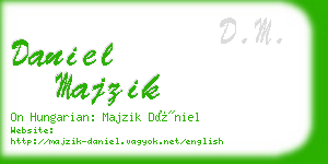 daniel majzik business card